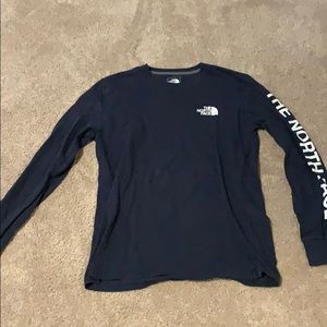 Navy Long Sleeve North Face Tee
